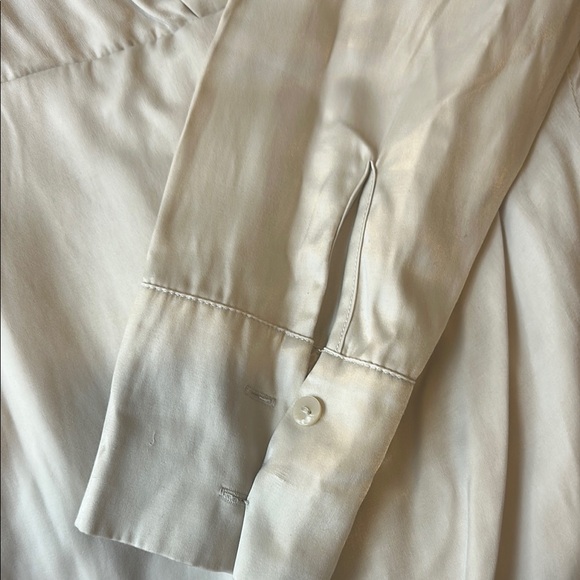 Abercrombie Cream Asymmetrical Ruched Sheath Dress - Picture 5 of 5